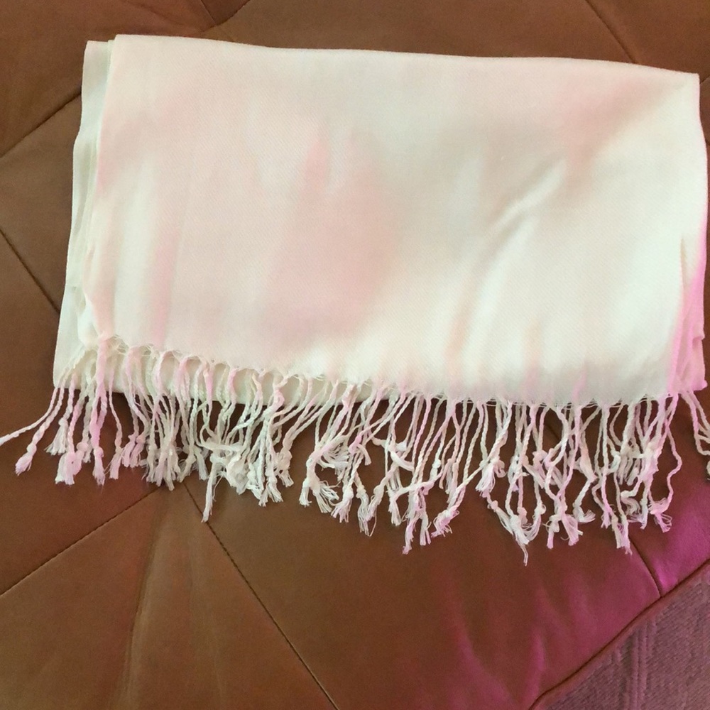 NWT Bundle of 2 Beautiful, flowing cream-colored scarves/shawls